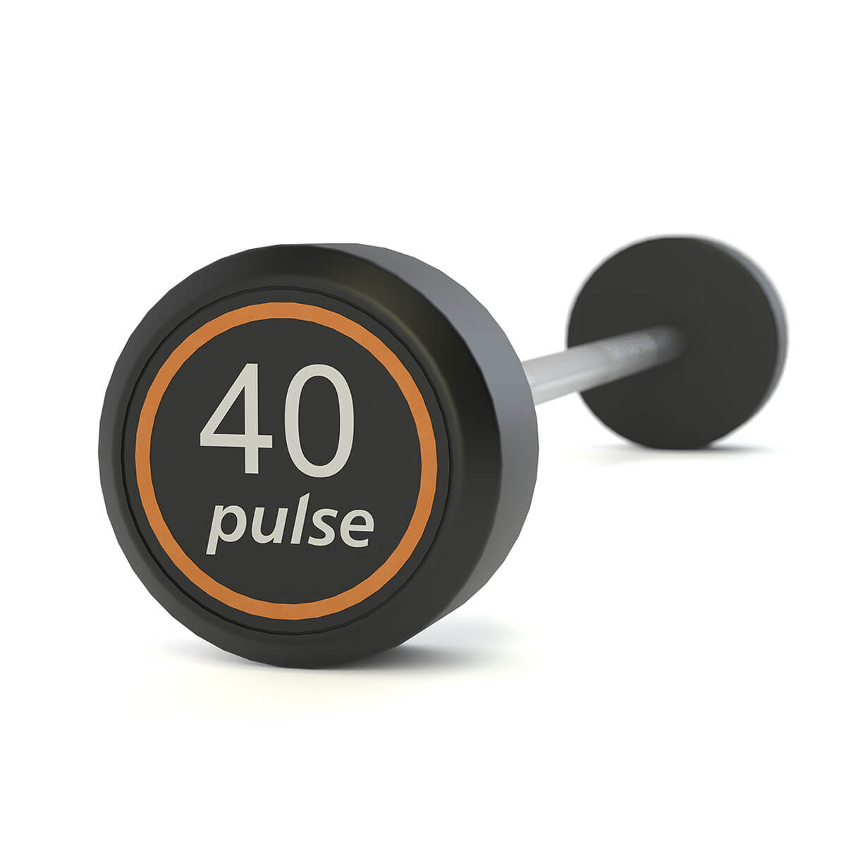 Pulse Fitness 40.0kg (88 lbs) Club Line Rubber Barbell – Home Living Luxury