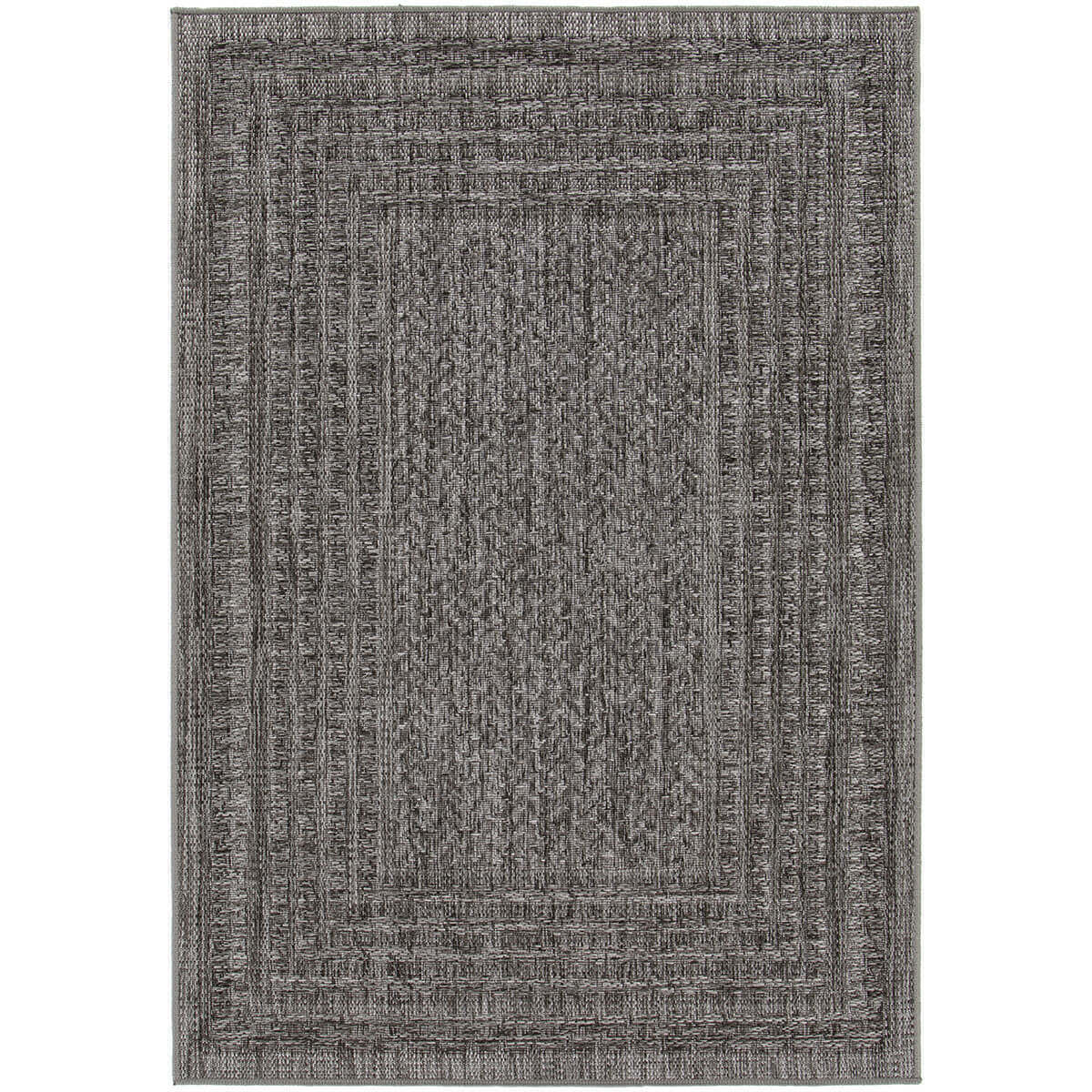 Maze Outdoor Alfresco Outdoor Rug - Charcoal