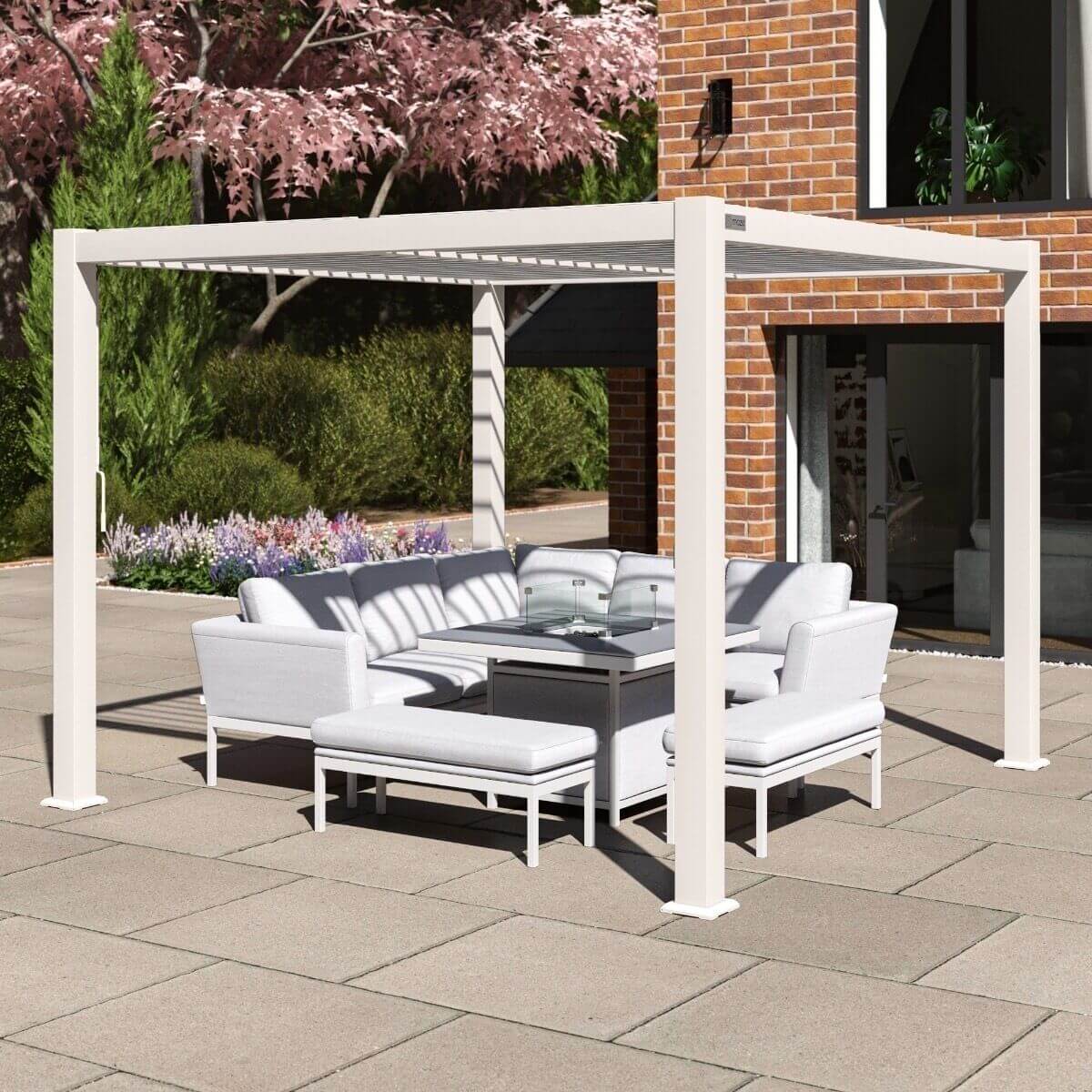 Maze Outdoor Como Pergola - 3m x 3m - Frame Only