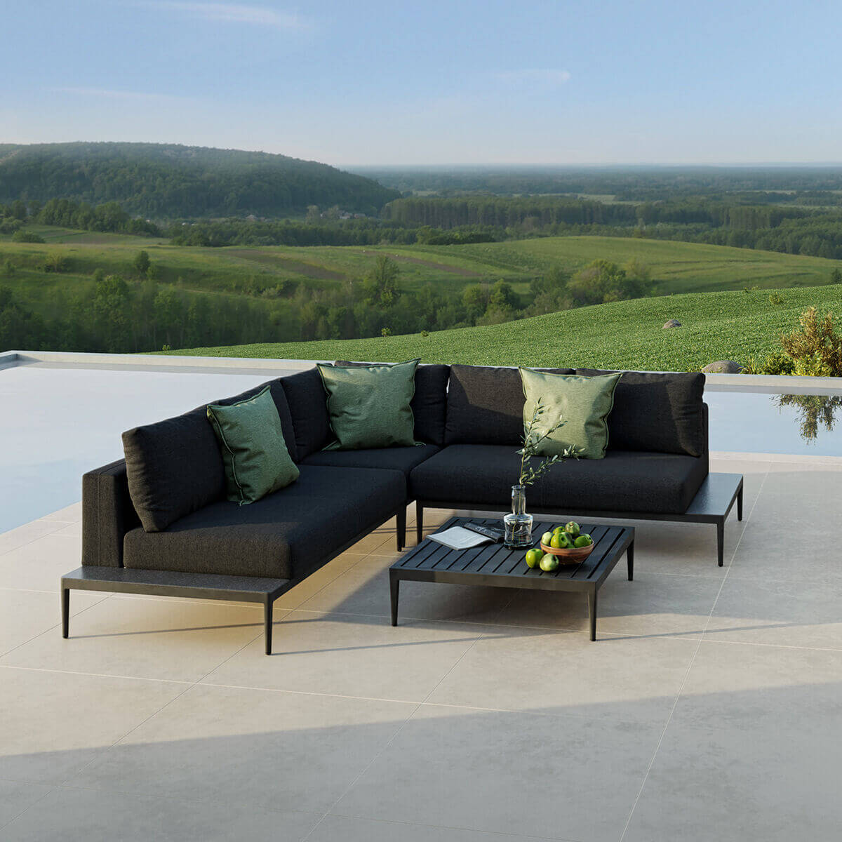 Maze Outdoor Eve Corner Sofa Group