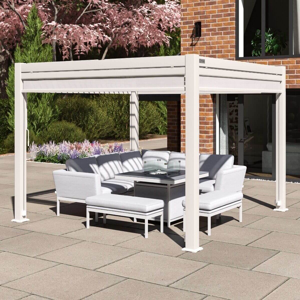 Maze Outdoor Como Pergola - 3m x 3m with 4 Drop Sides