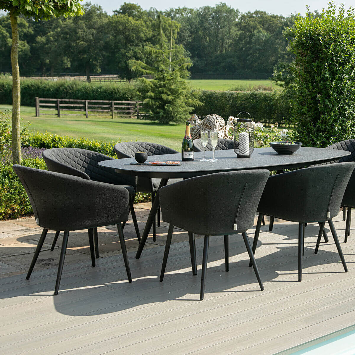 Maze Outdoor Ambition 8 Seat Oval Dining Set