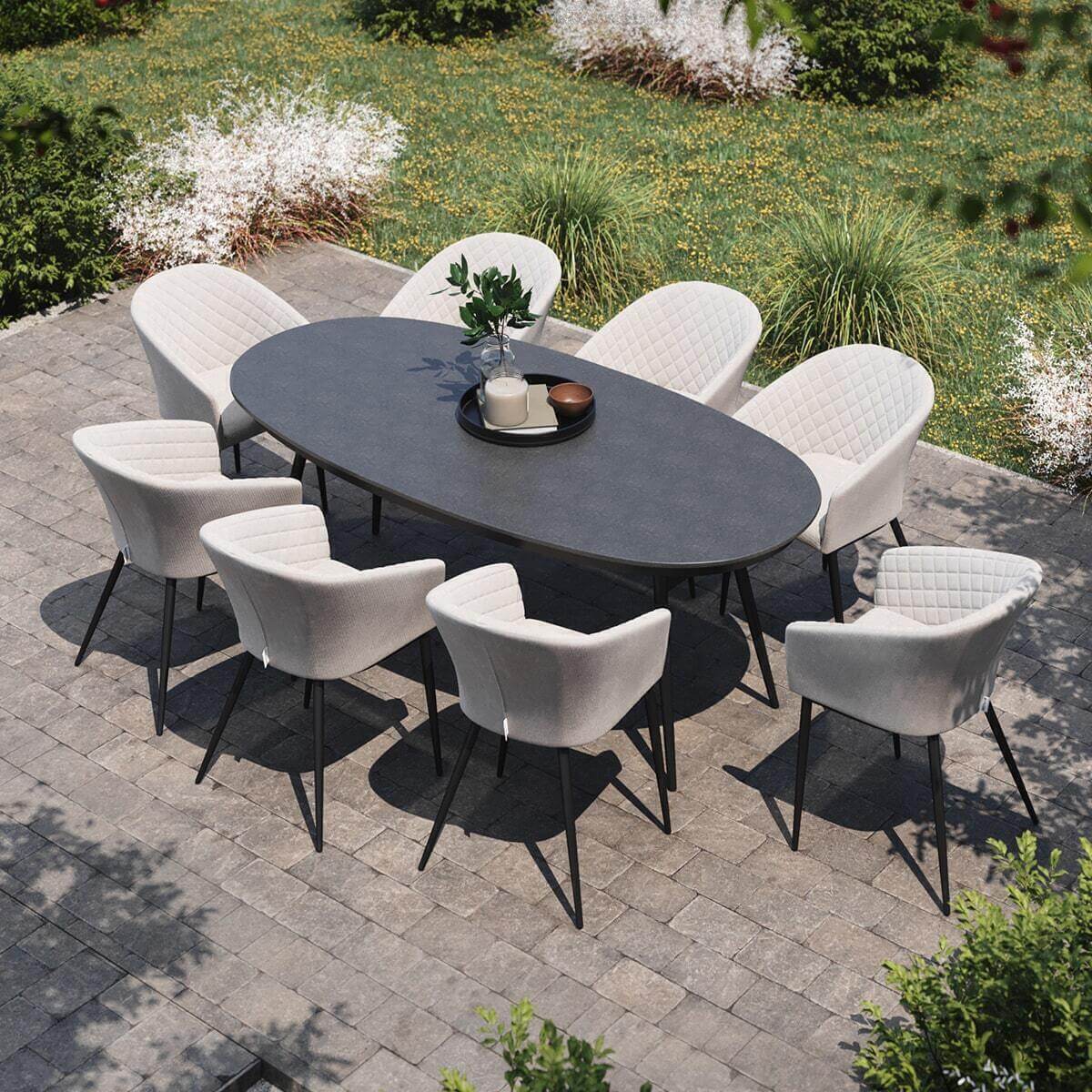 Maze Outdoor Ambition 8 Seat Oval Dining Set