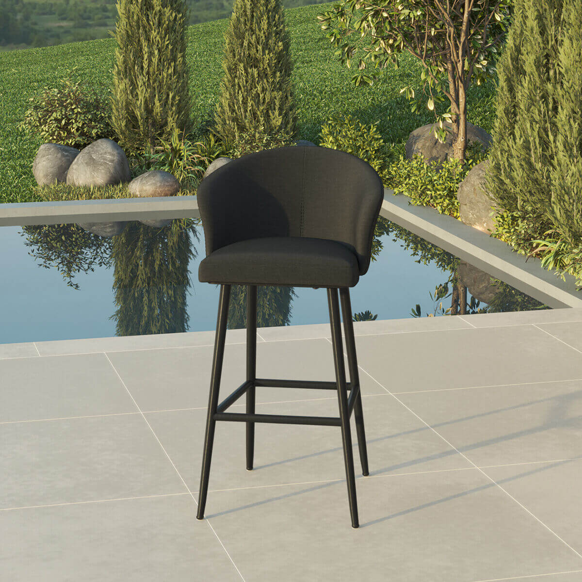 Maze Outdoor Zen Bar Stool