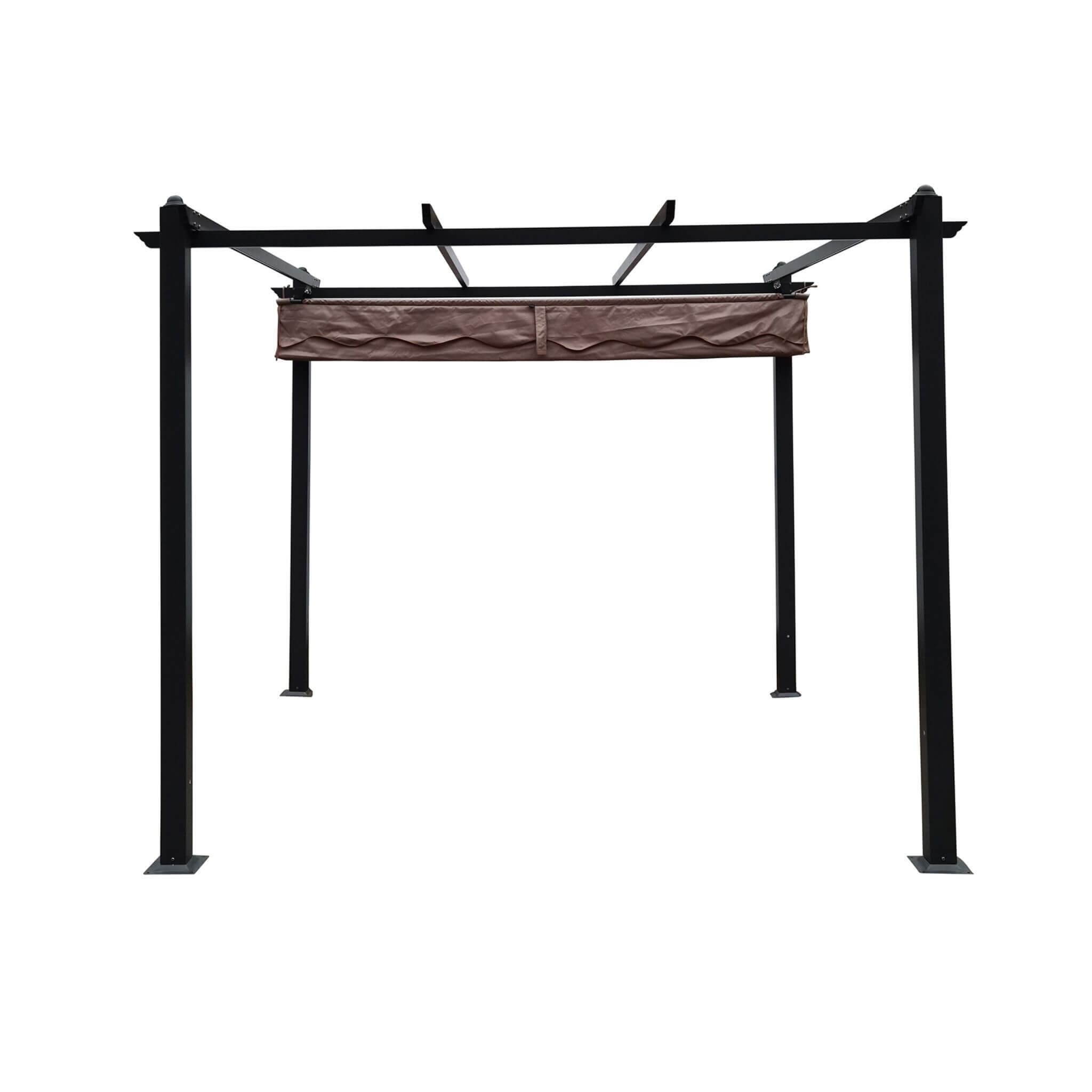 Katie Blake Pavillion Pergola - 3m x 3m with Retractable Fabric Roof