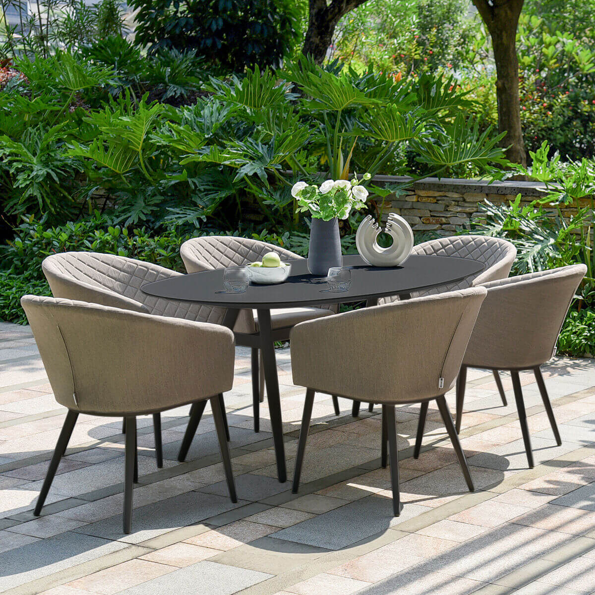 Maze Outdoor Ambition 6 Seat Oval Dining Set